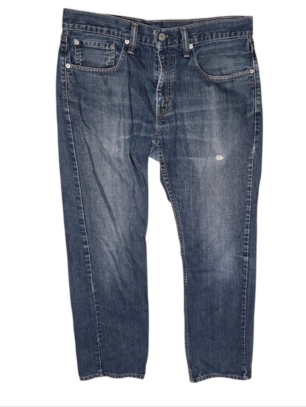 Levis 569 Jeans Mens 32x32 Relaxed Loose Straight Medium Blue Denim Grunge Y2K